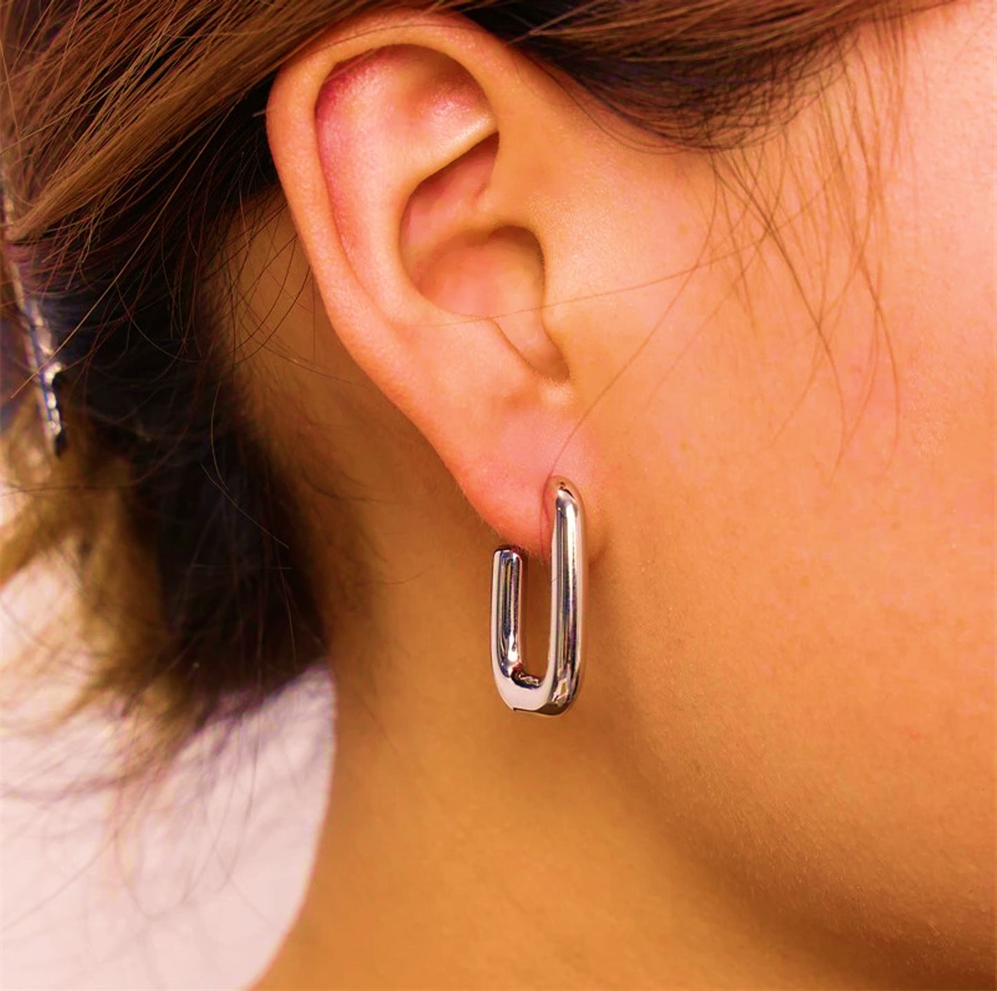 Brincos Hoops - em aço inoxidável