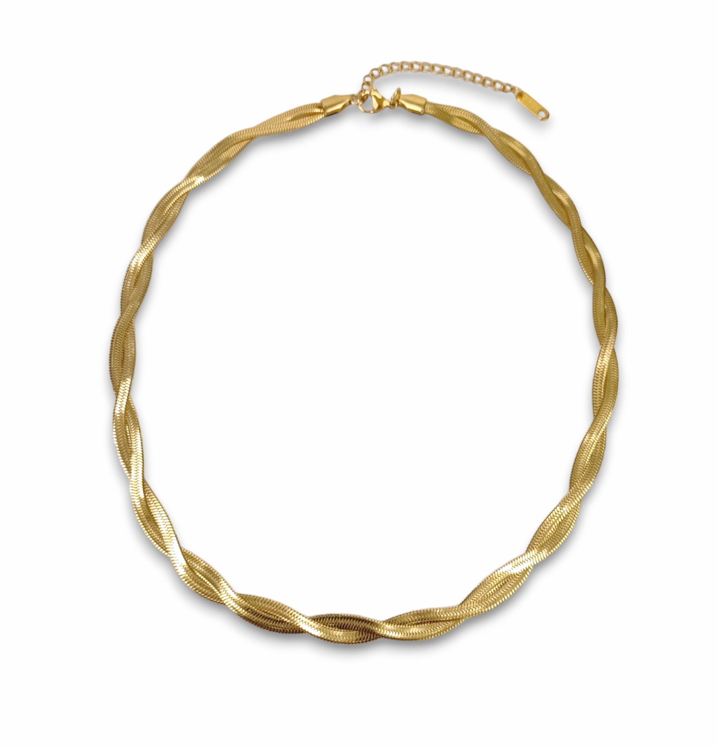 Colar Ariel - em aço inoxidável dourado