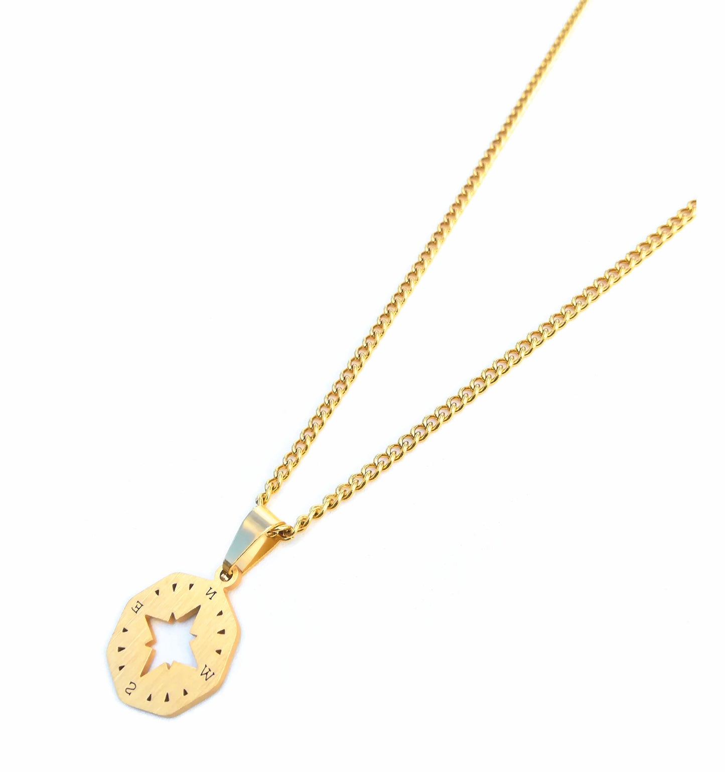 Colar Cardinal - em aço inoxidável dourado