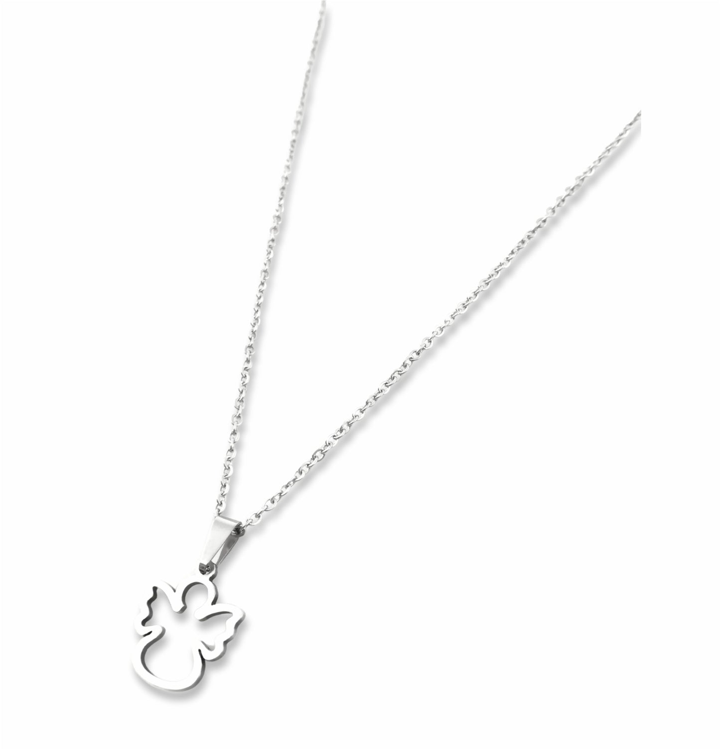 Conjunto Colar e Pulseira Dina - em aço inoxidável