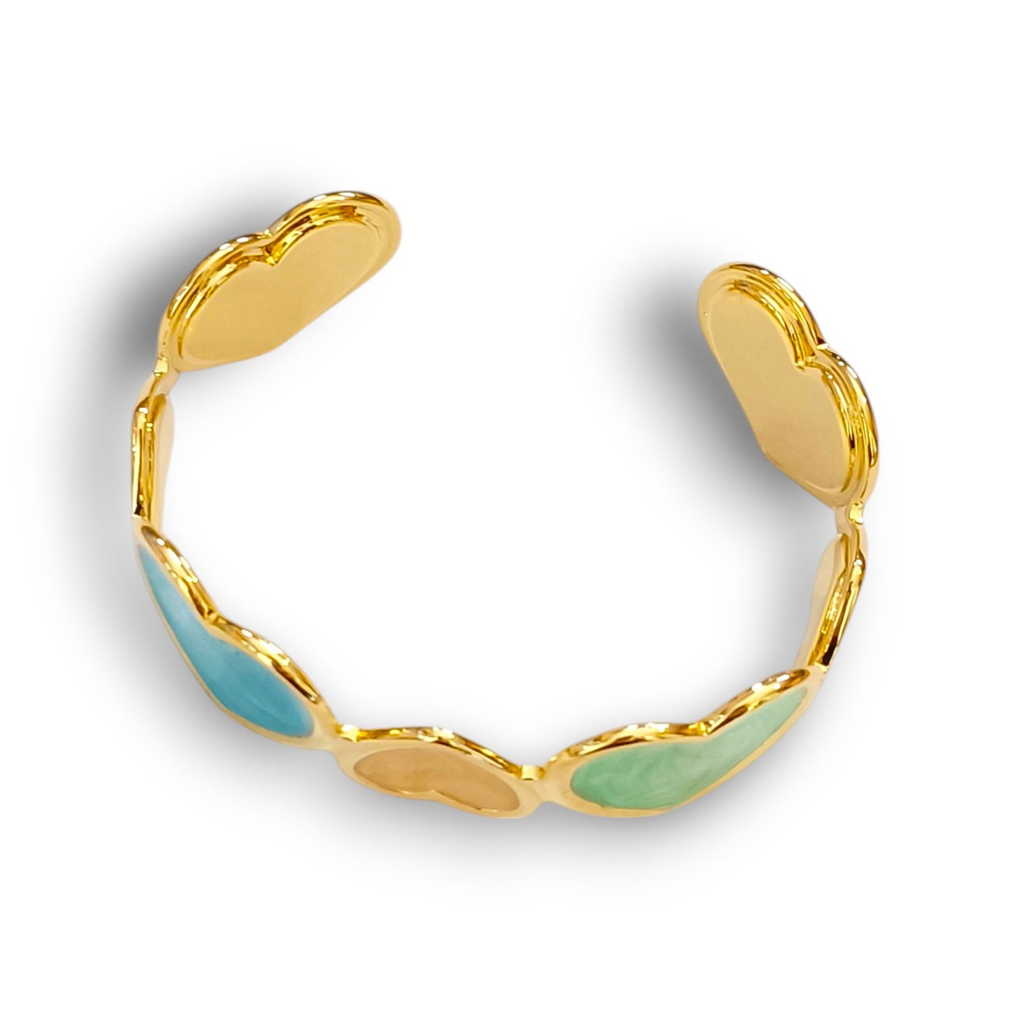 Pulseira Colorful Hearts - em aço inoxidável