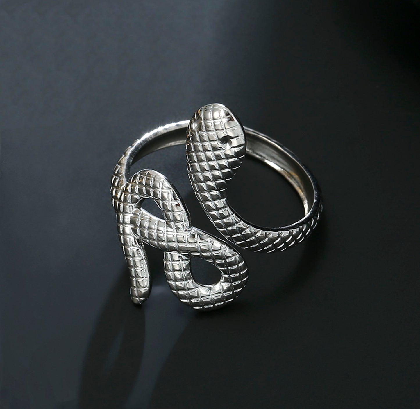 Anel Snake - em aço inoxidável