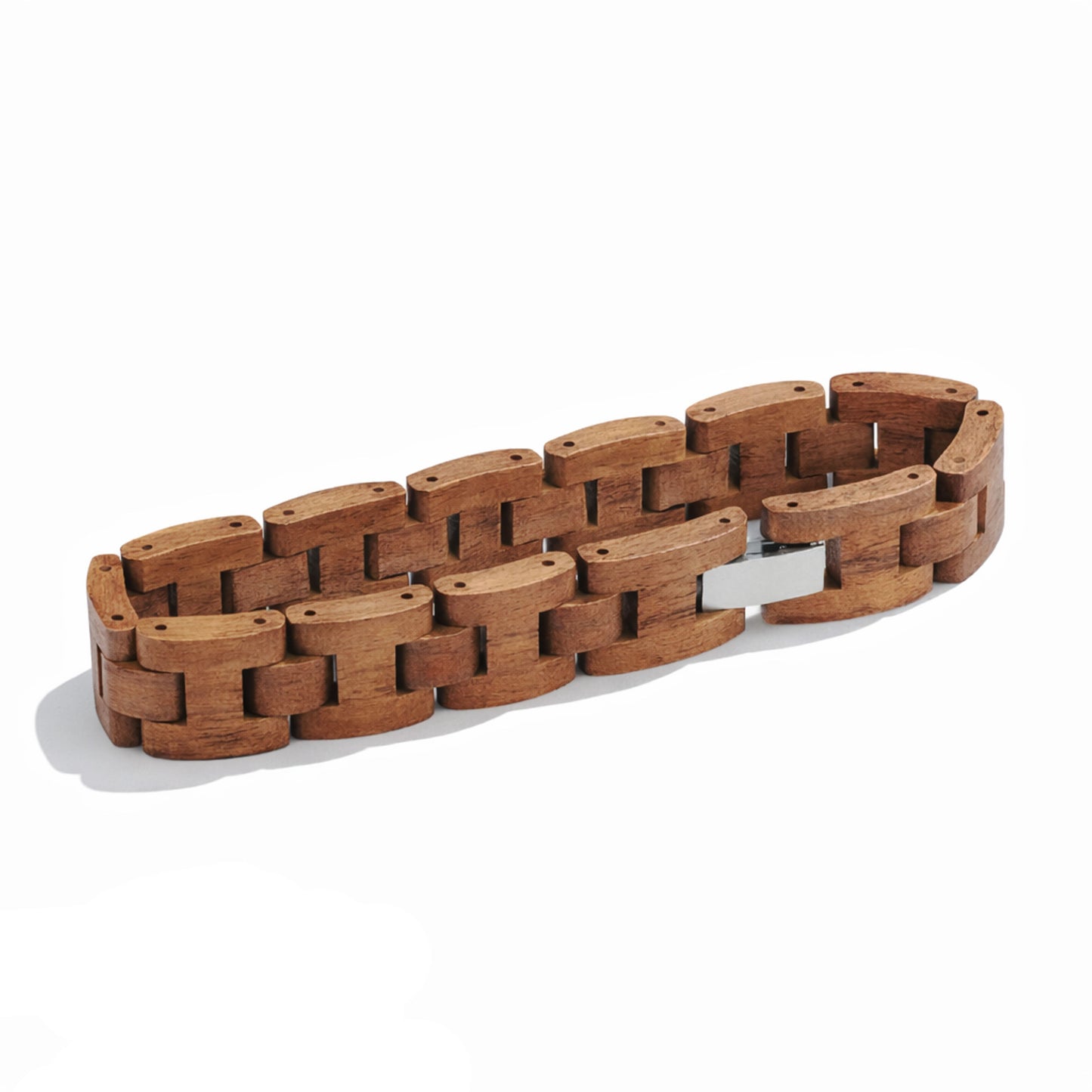 Pulseira Wood - em madeira e aço inoxidável