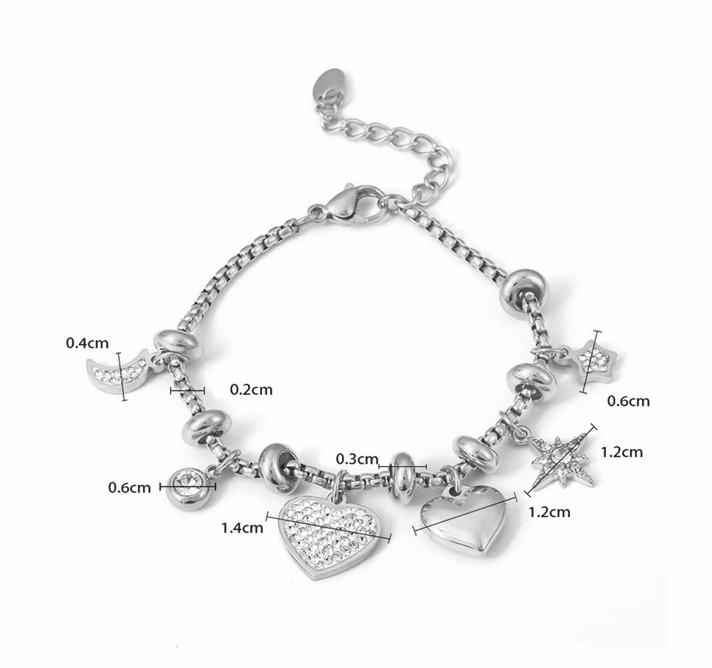 Pulseira Alara - em aço inoxidável