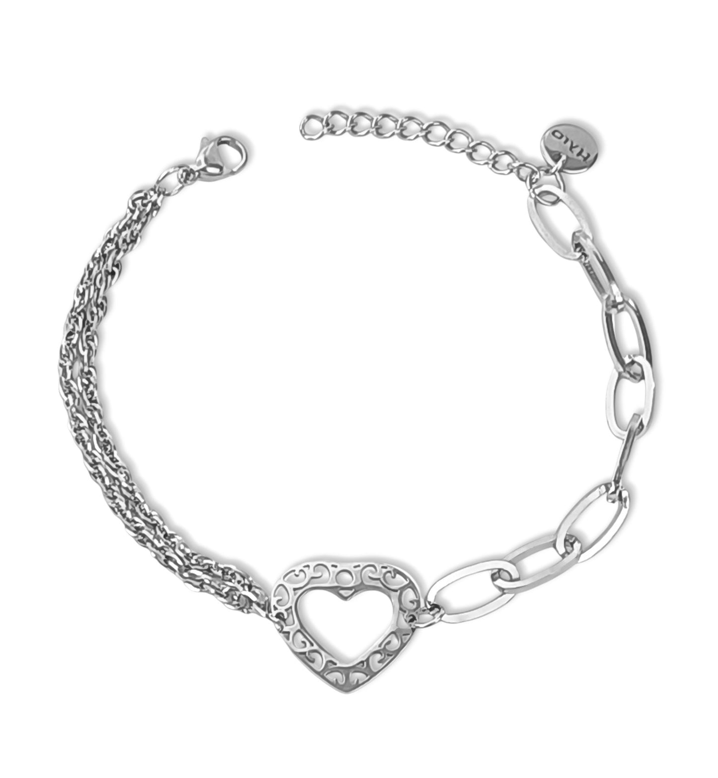 Pulseira Corazón - em aço inoxidável