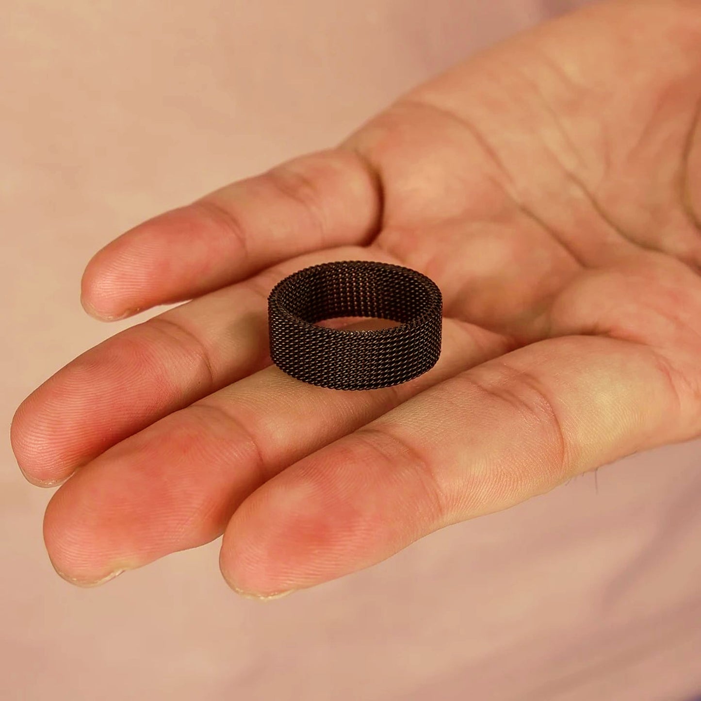 Anel Juno Black - em aço inoxidável
