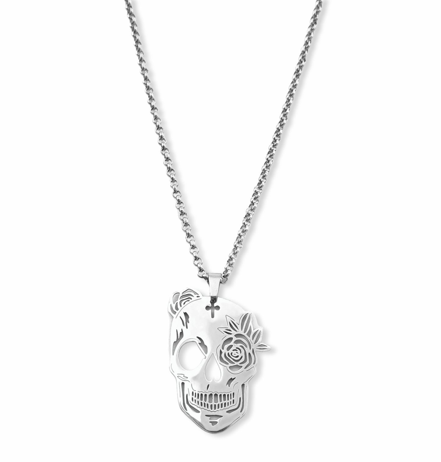 Colar Skull - em aço inoxidável