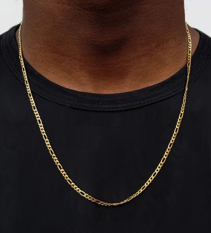 Colar Attilius - em aço inoxidável dourado