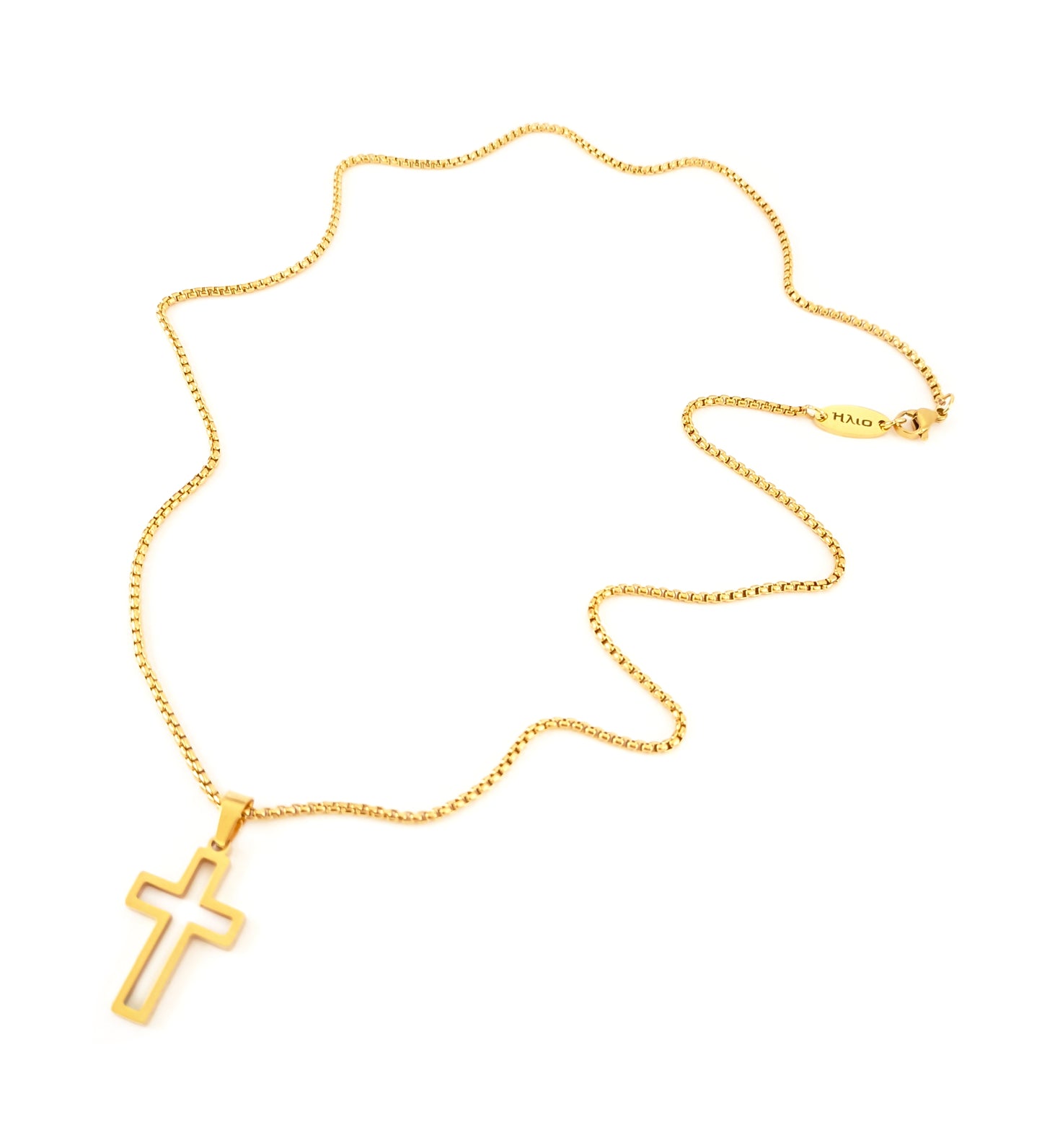Colar Pollux - em aço inoxidável dourado