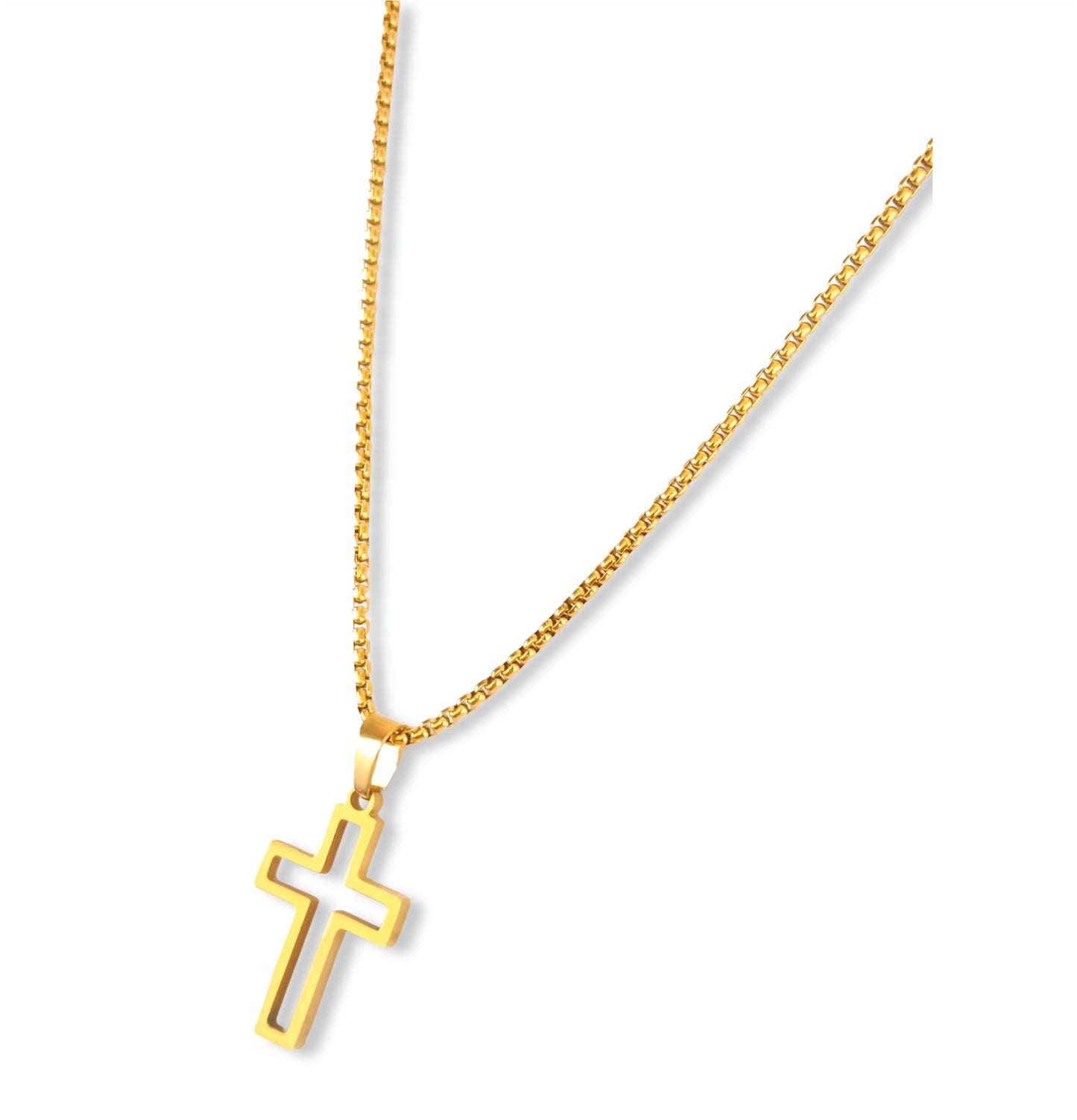 Colar Pollux - em aço inoxidável dourado