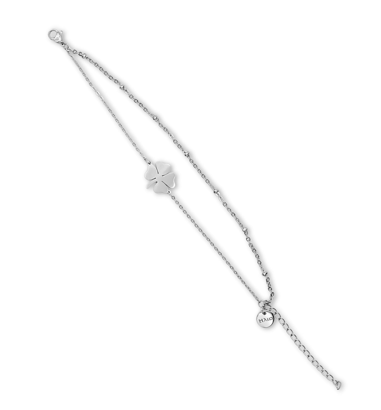 Pulseira Clover - em aço inoxidável