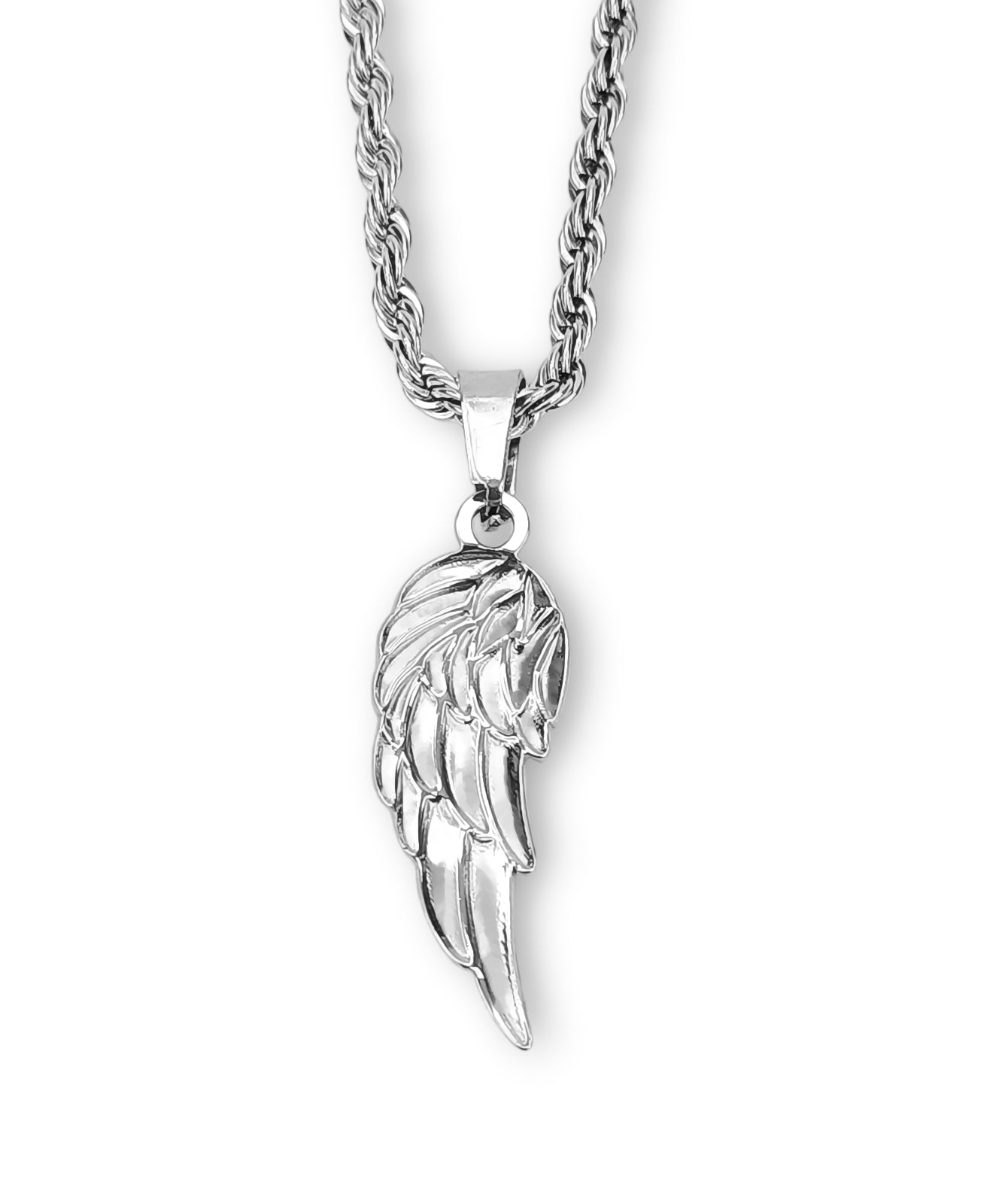 Colar Wing - em aço inoxidável