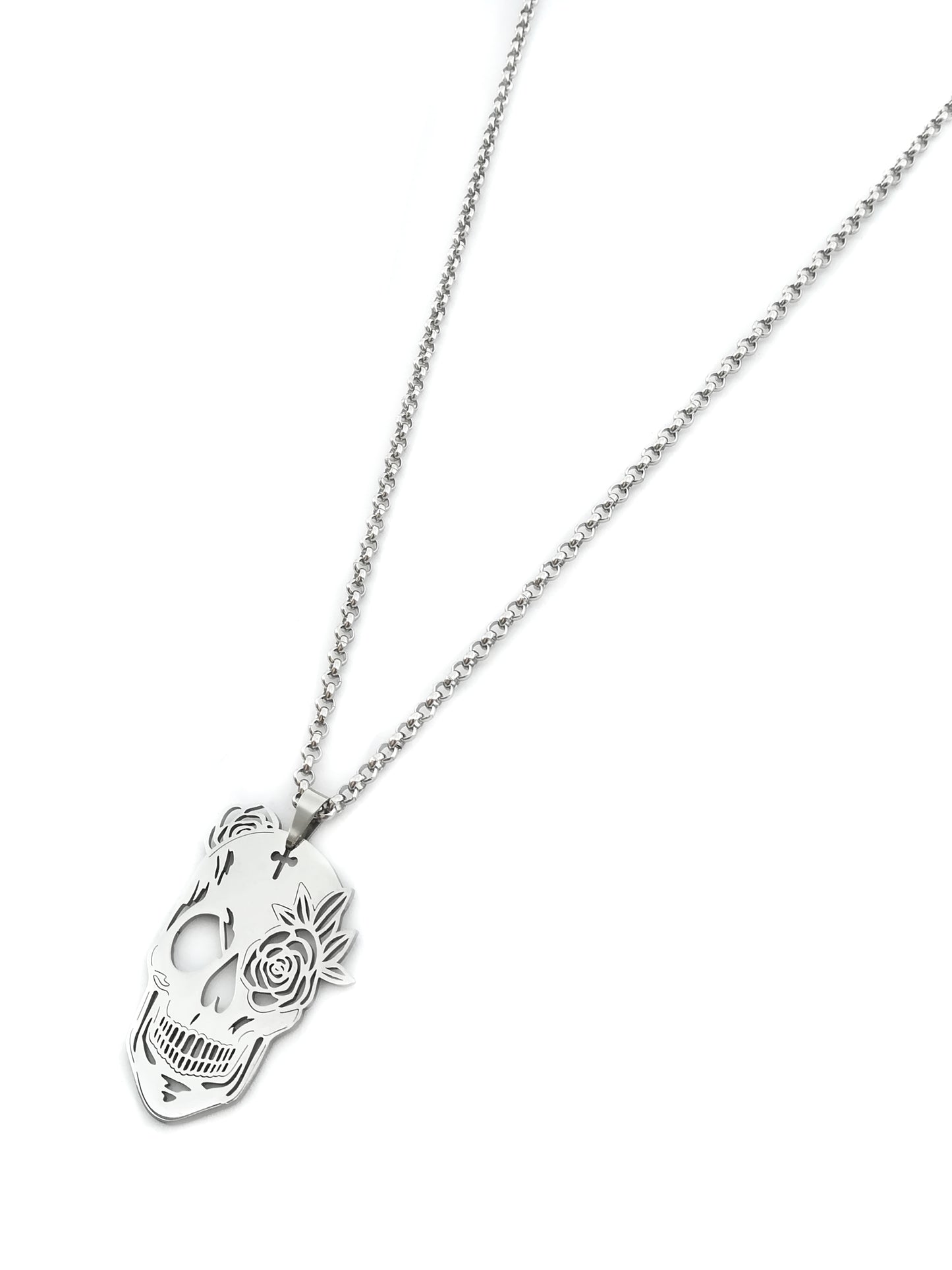 Colar Skull - em aço inoxidável