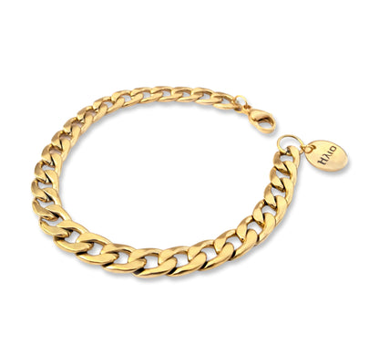Conjunto Colar e Pulseira Nicolle - em aço inoxidável