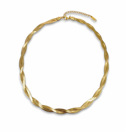 Colar Ariel - em aço inoxidável dourado