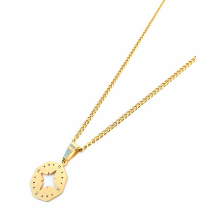 Colar Cardinal - em aço inoxidável dourado
