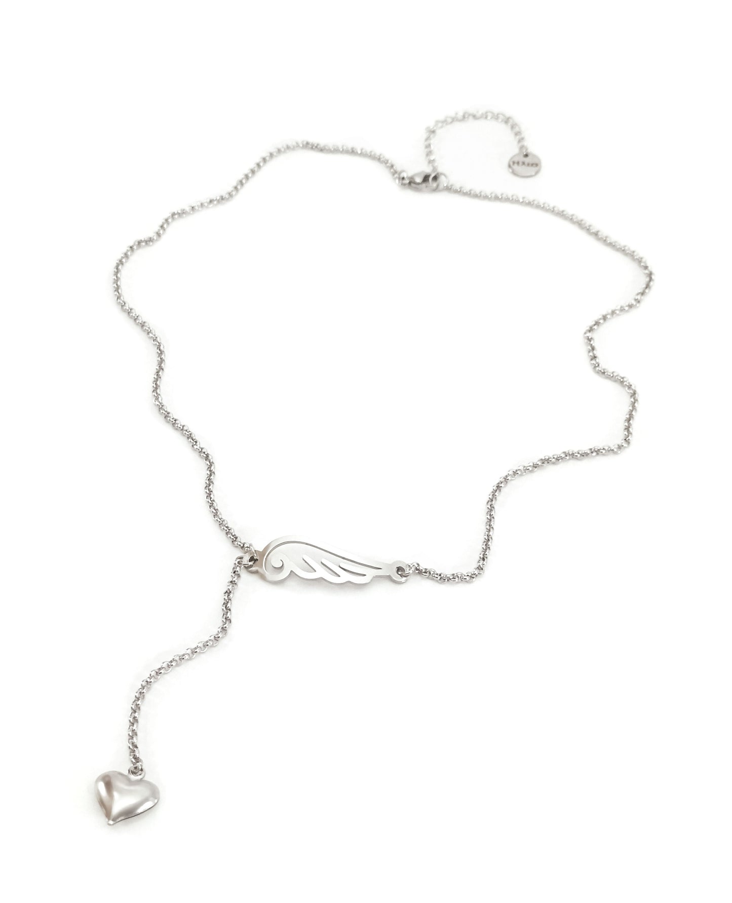 Conjunto Colar e Pulseira Angel of Love - em aço inoxidável