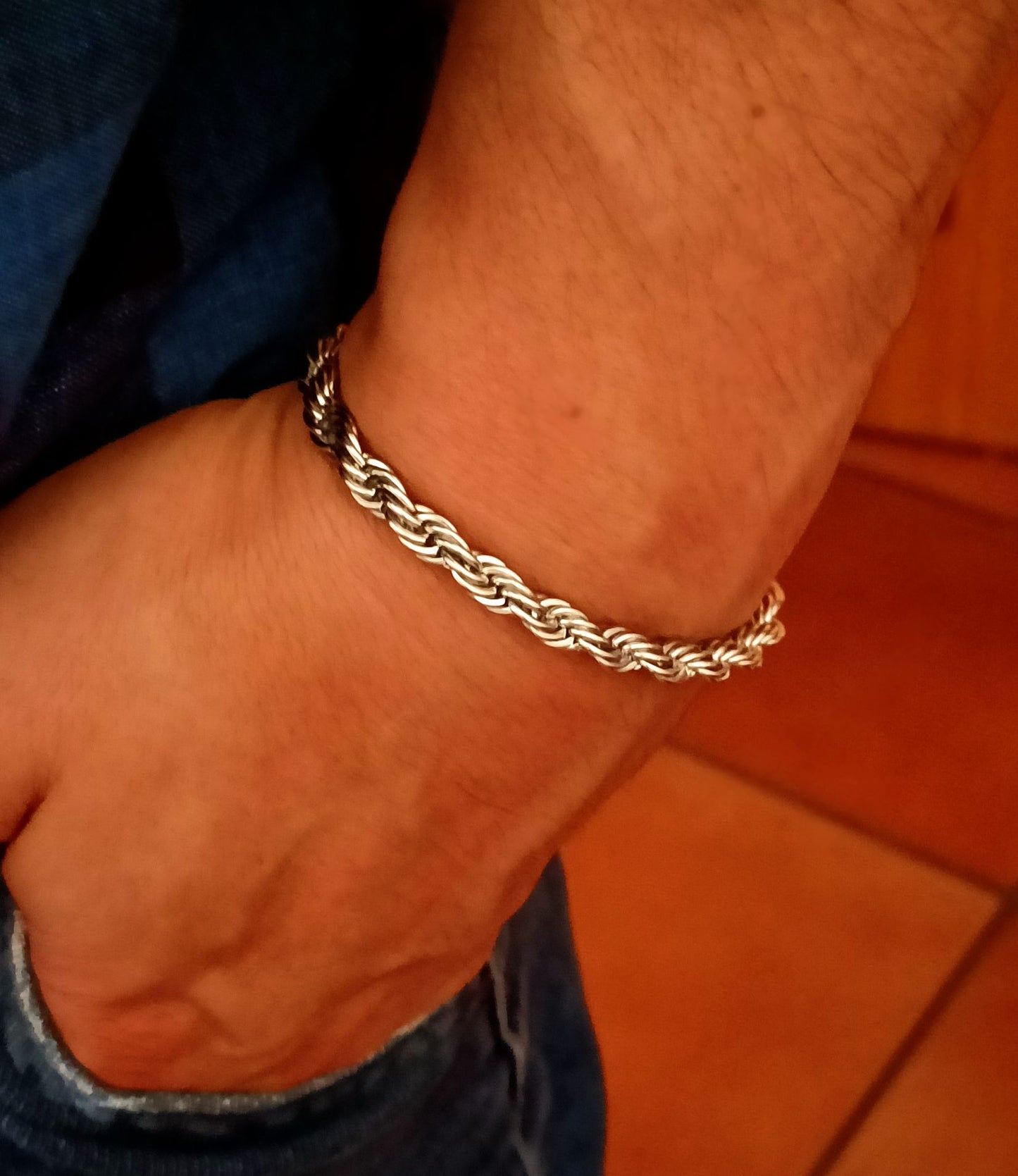 Conjunto Colar e Pulseira Sailors - em aço inoxidável