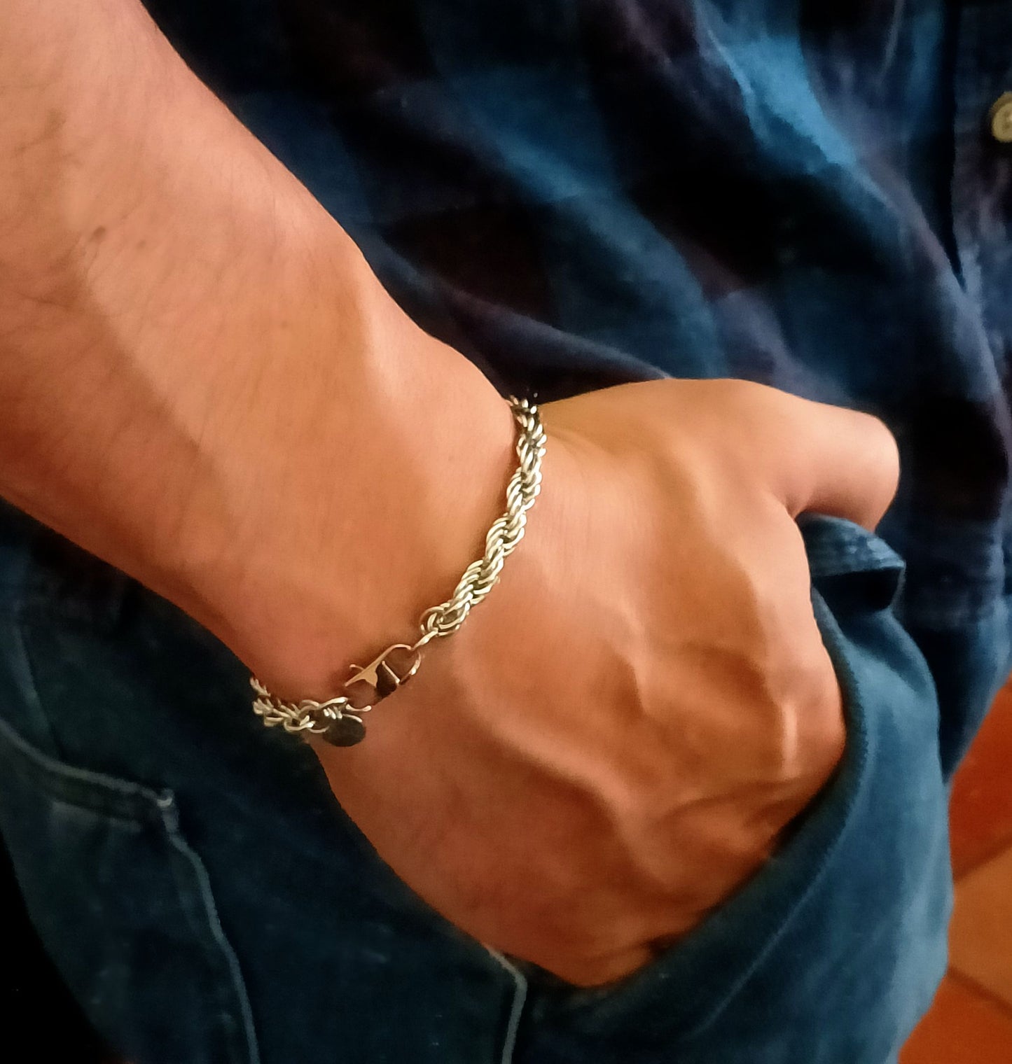 Conjunto Colar e Pulseira Sailors - em aço inoxidável