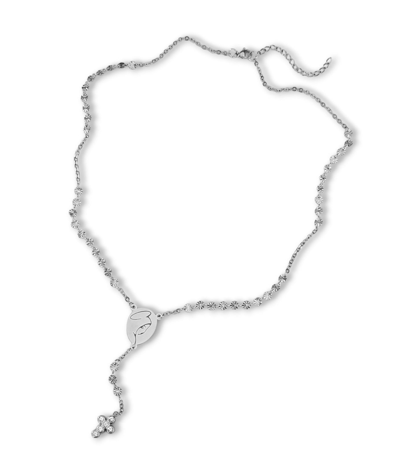 Colar Nossa Senhora - em aço inoxidável