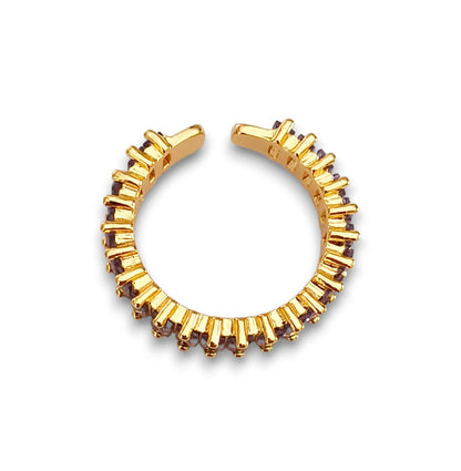 Anel Eos Purple - em aço inoxidável