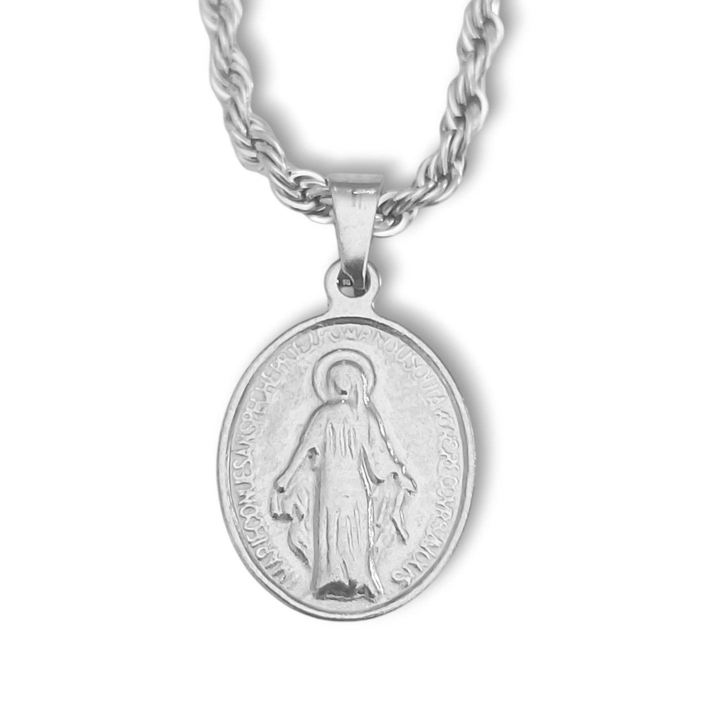 Colar Senhora da Graça - em aço inoxidável