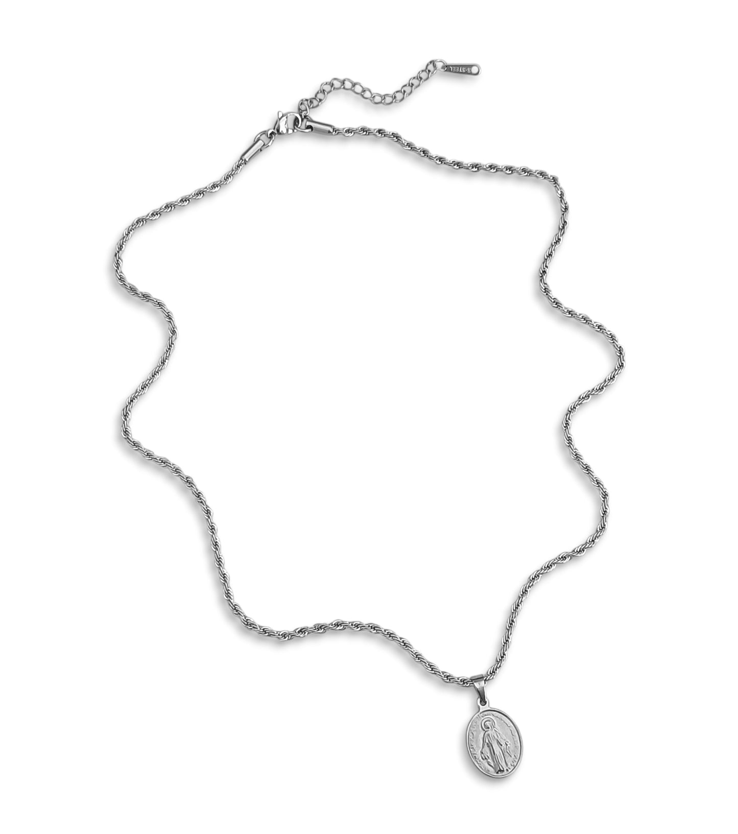 Colar Senhora da Graça - em aço inoxidável