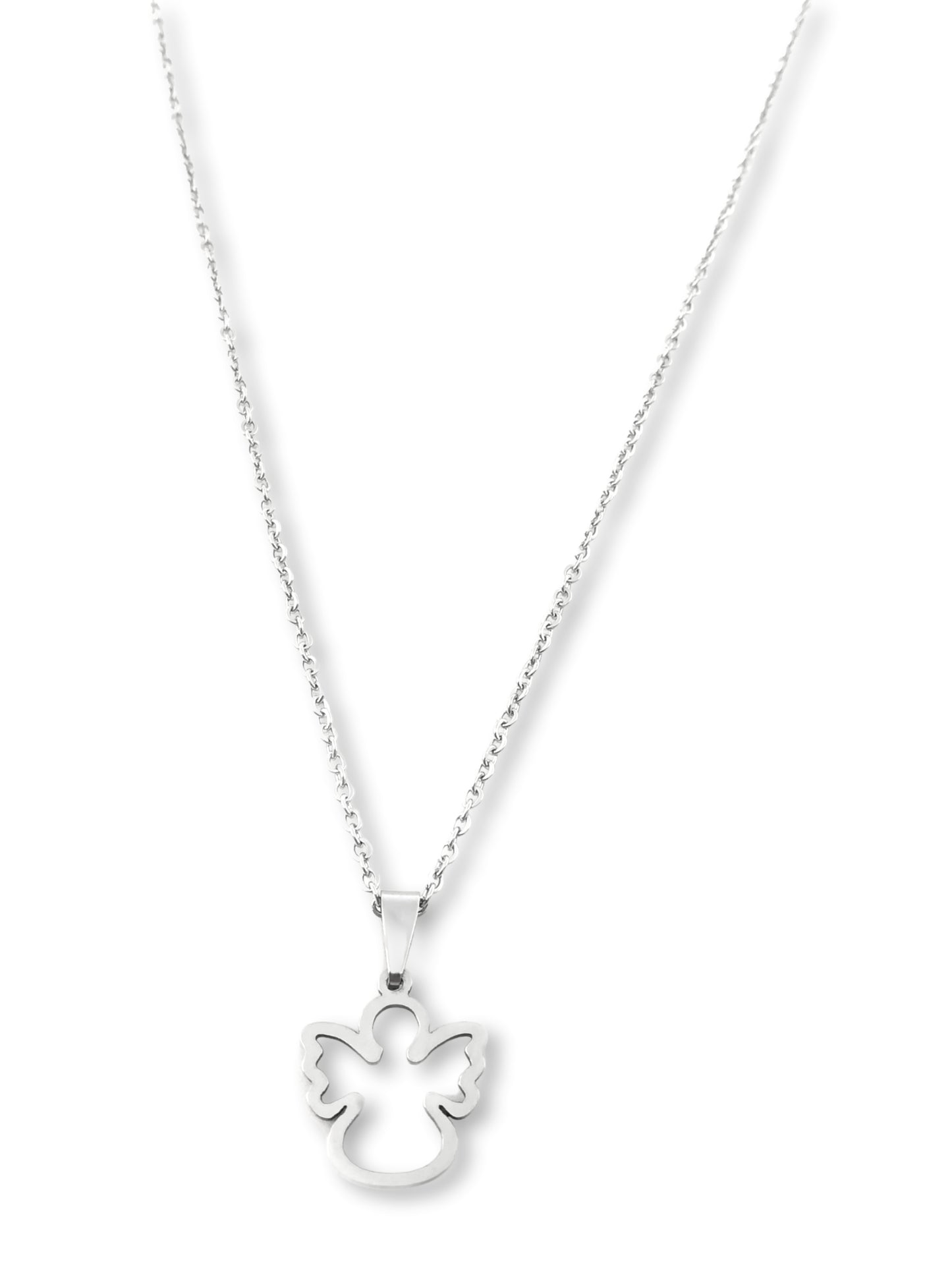 Conjunto Colar e Pulseira Dina - em aço inoxidável