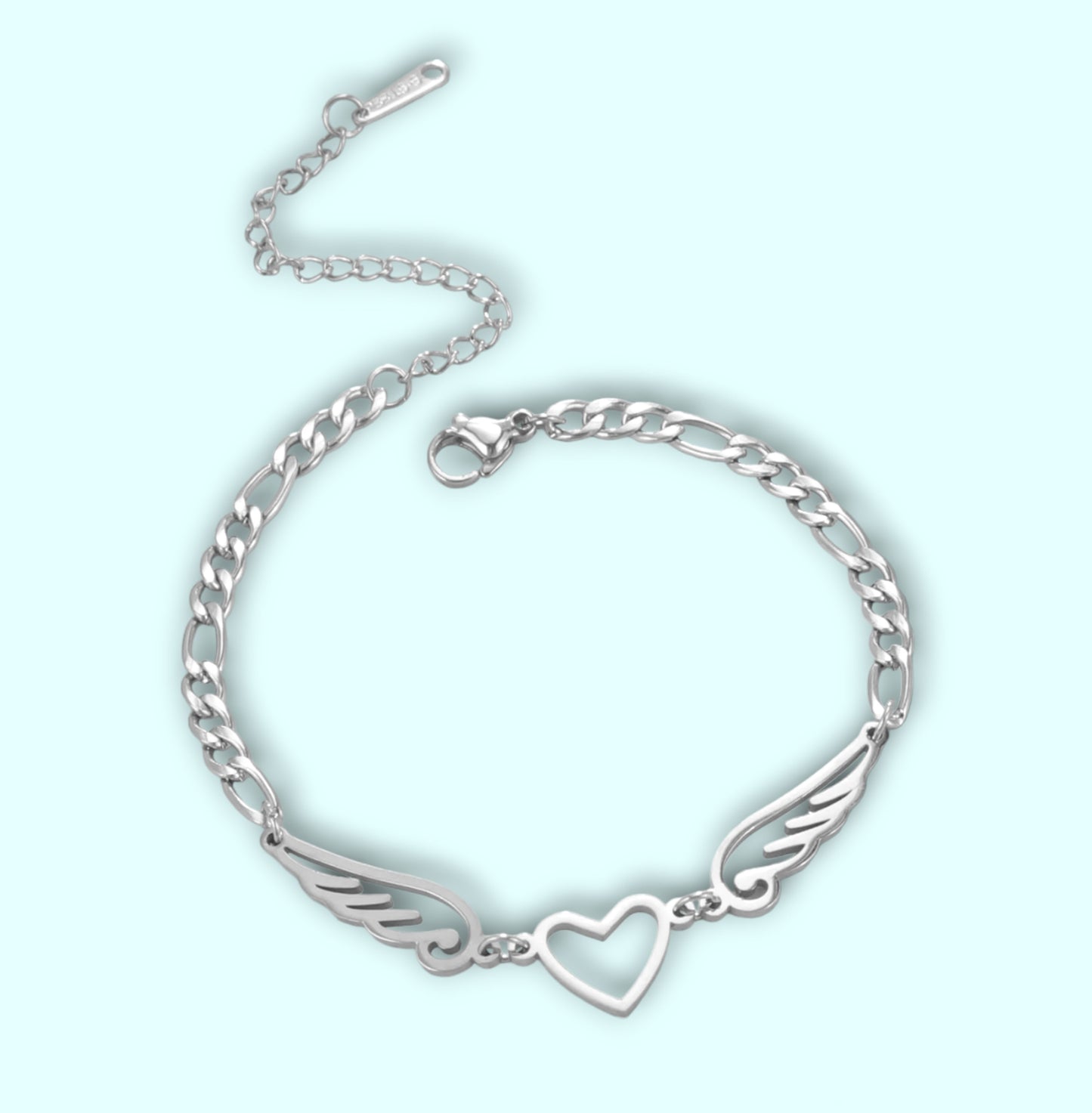 Pulseira Angel's Wings - em aço inoxidável