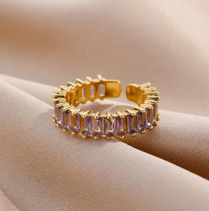 Anel Eos Purple - em aço inoxidável