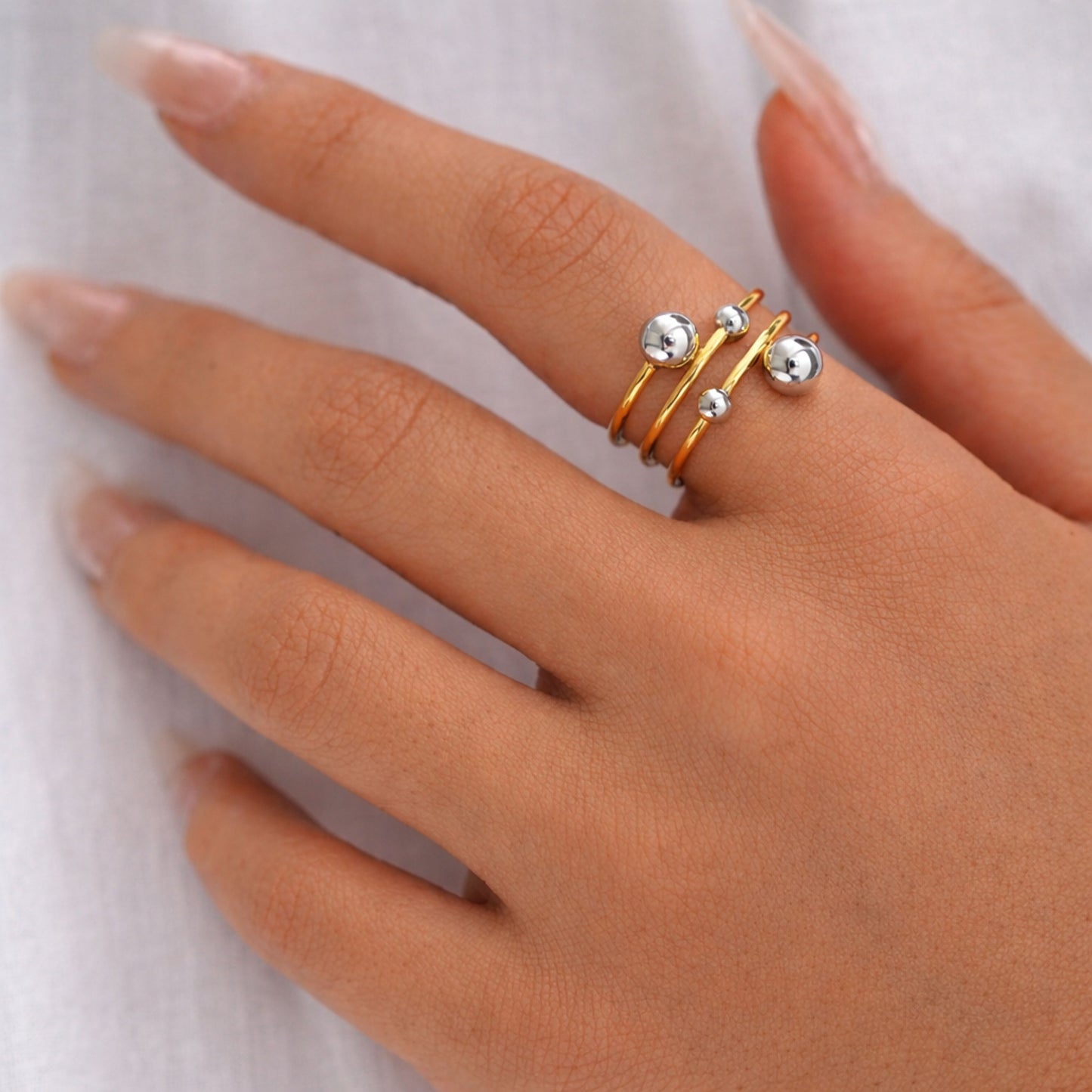 Anel Spiral - em aço inoxidável