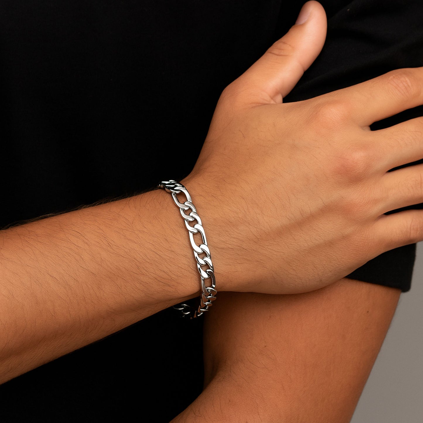 Pulseira Fígaro - em aço inoxidável