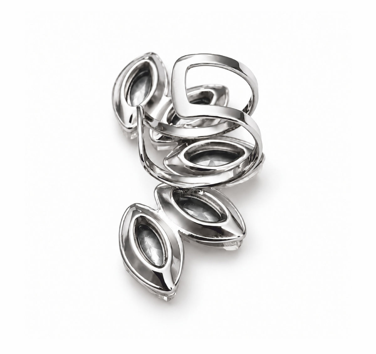 Earcuff Laurel - em aço inoxidável