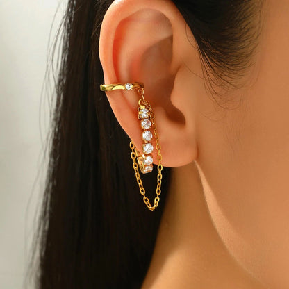 Earcuff Amélie - em aço inoxidável