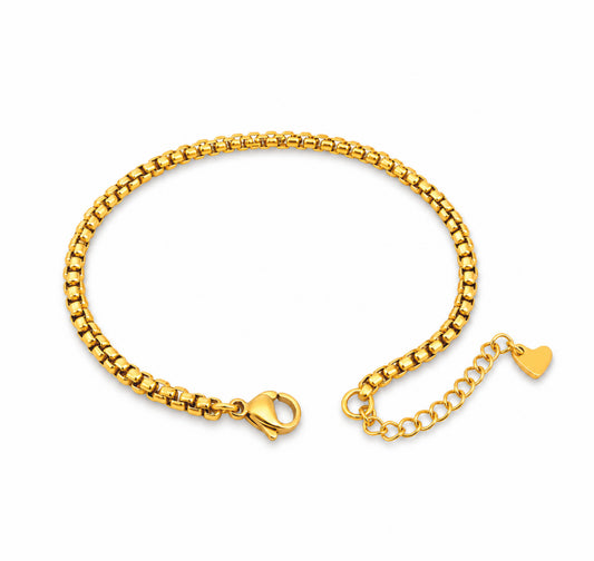 Pulseira Ártemis - em aço inoxidável dourado