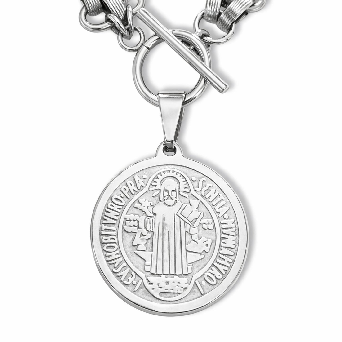 Colar San Benito - em aço inoxidável
