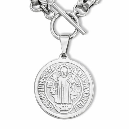 Colar San Benito - em aço inoxidável