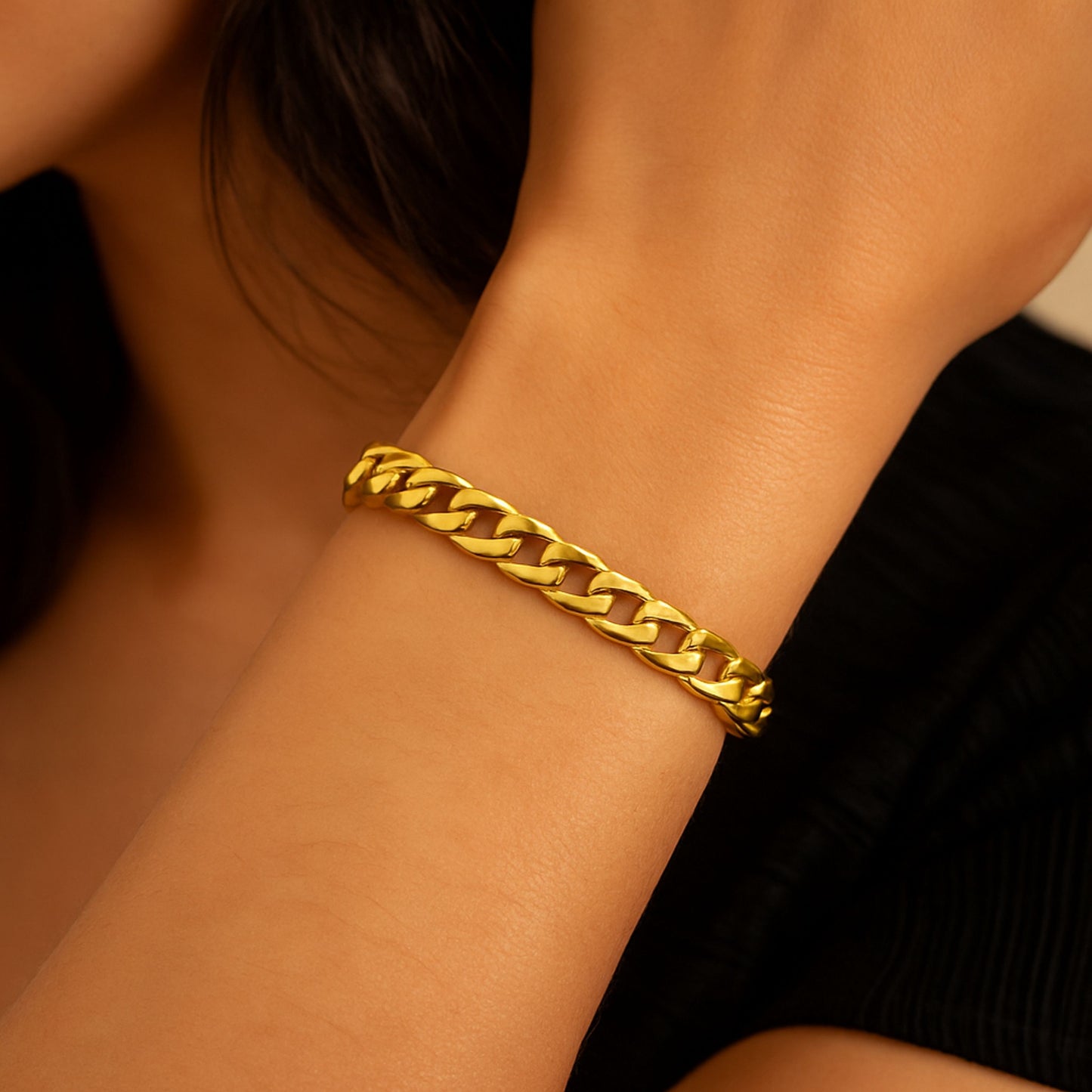 Pulseira Nicolle - em aço inoxidável
