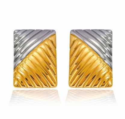 Brincos Golden & Silver - em aço inoxidável