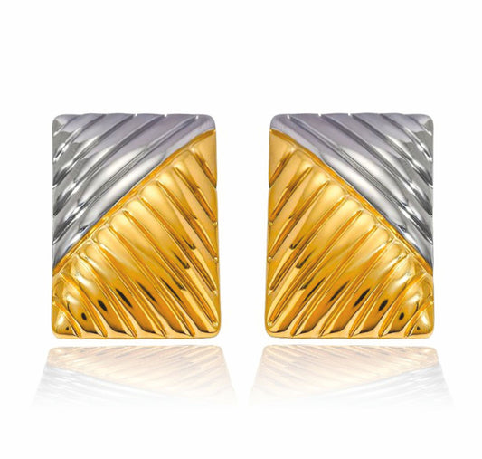 Brincos Golden & Silver - em aço inoxidável
