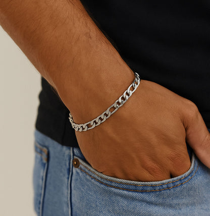 Pulseira Fígaro - em aço inoxidável