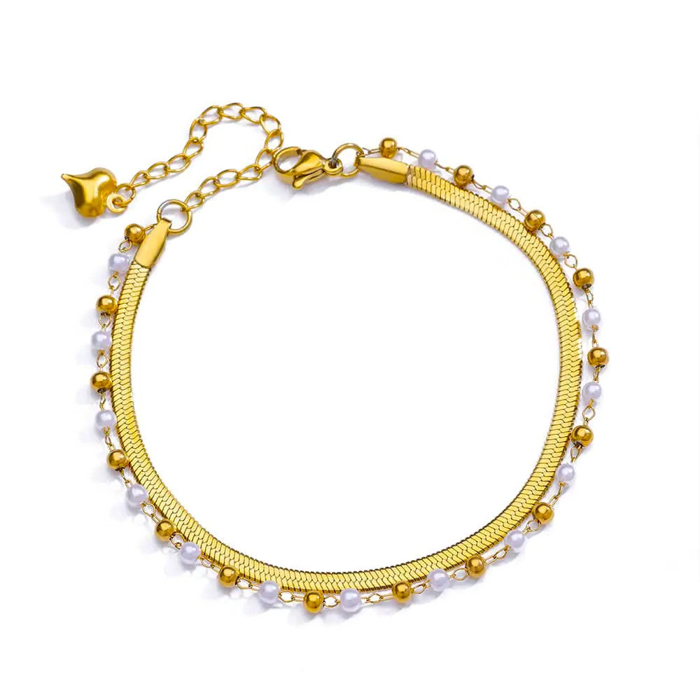 Tornozeleira Dóris - em aço inoxidável