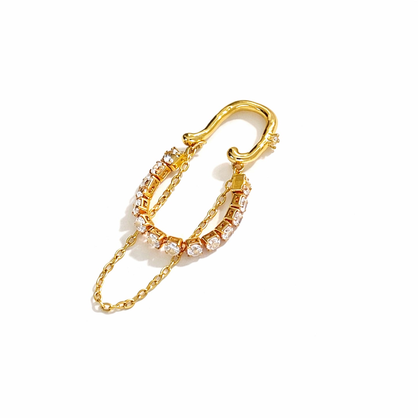 Earcuff Amélie - em aço inoxidável