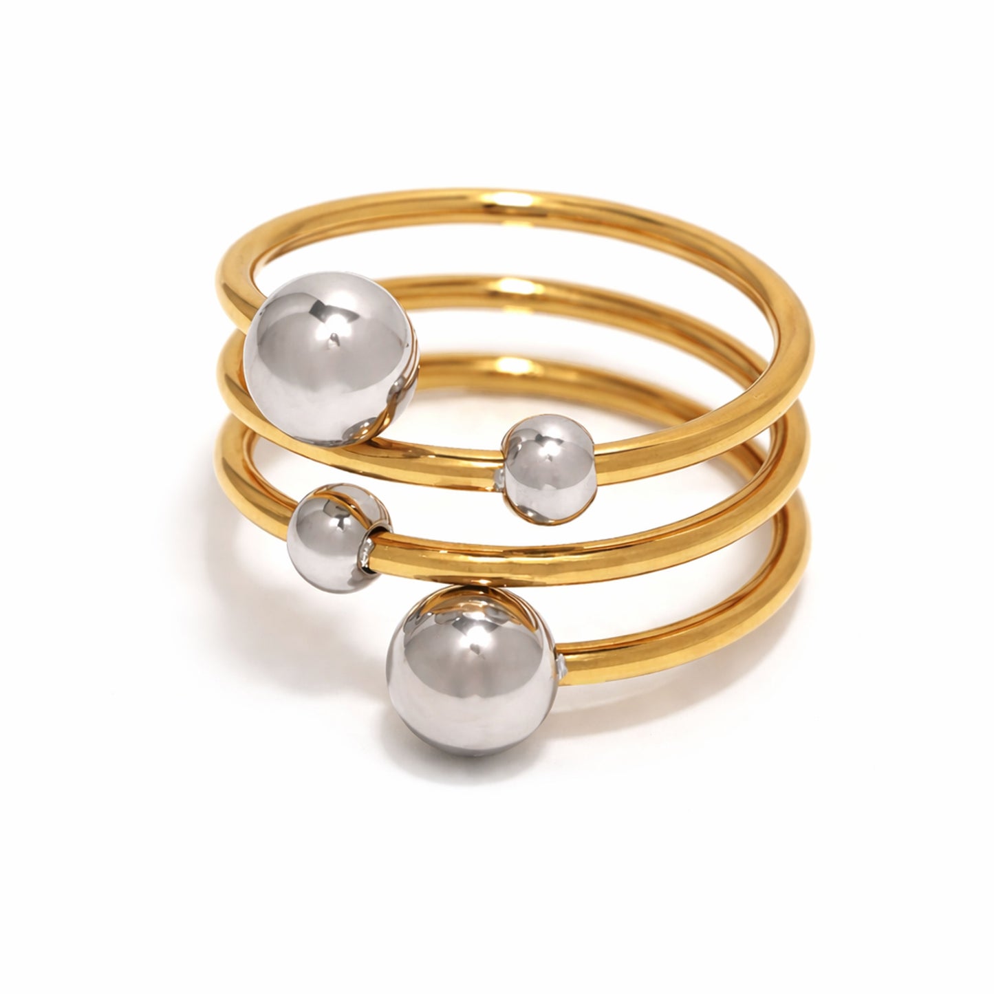 Anel Spiral - em aço inoxidável