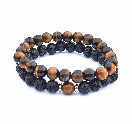 Pulseira Tiger Eye - conjunto