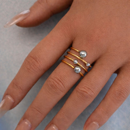 Anel Spiral - em aço inoxidável