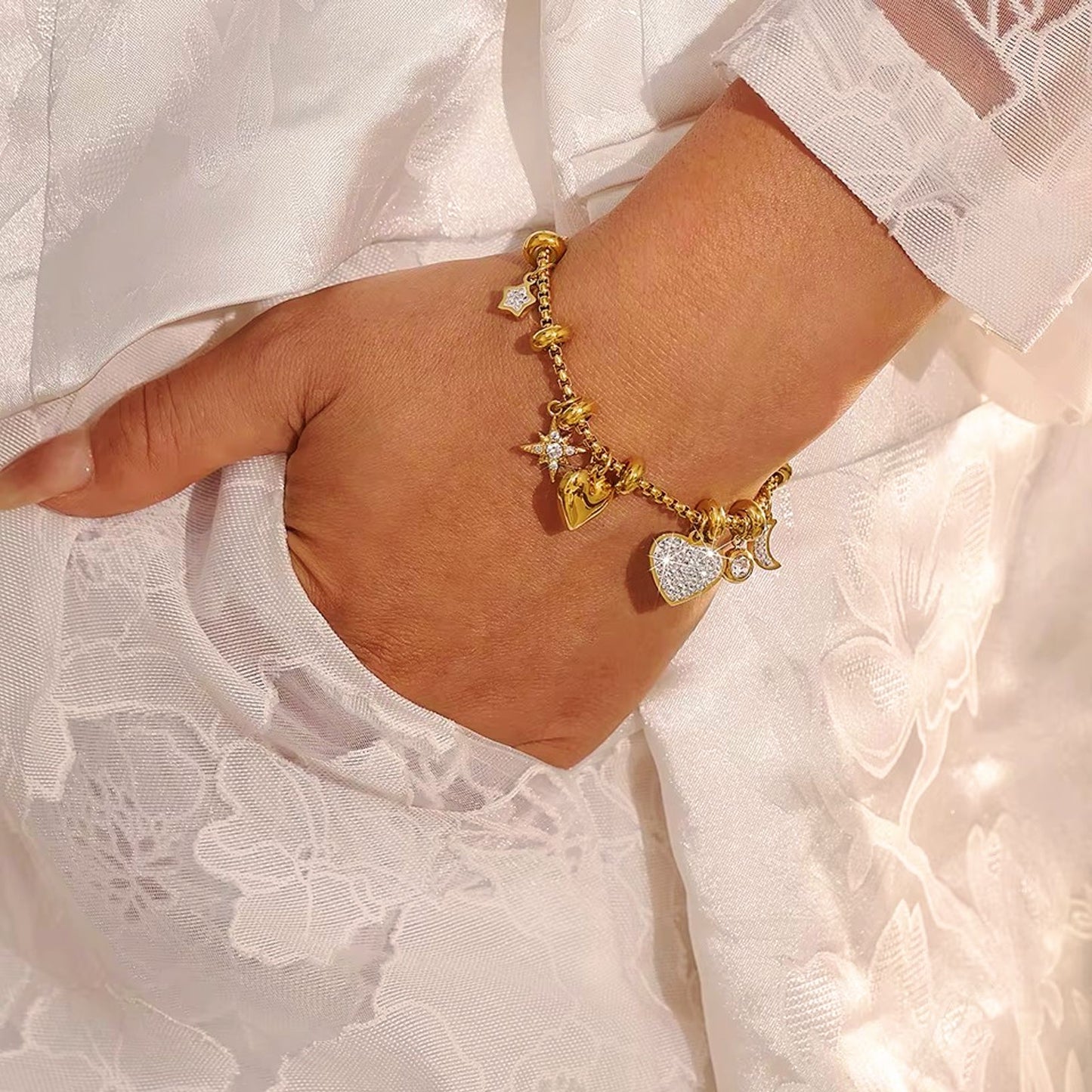Pulseira Alara - em aço inoxidável