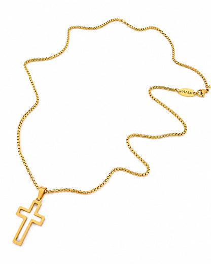 Colar Pollux - em aço inoxidável dourado