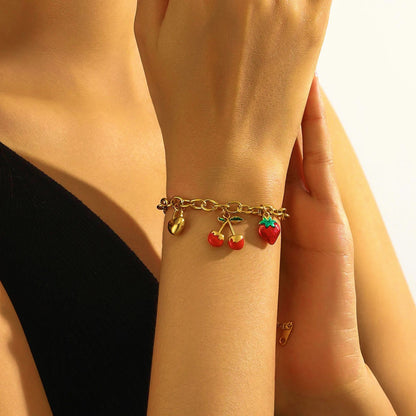 Pulseira Fruit of Love - em aço inoxidável