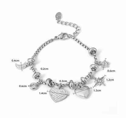 Pulseira Alara - em aço inoxidável